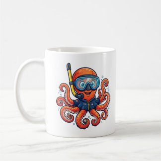 Süßer Schnorchel-Oktopus - Ozean-Entdecker Kaffeetasse