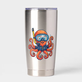 Süßer Schnorchel-Oktopus - Ozean-Entdecker Thermobecher