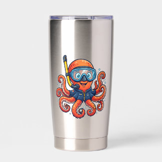 Süßer Schnorchel-Oktopus - Ozean-Entdecker Thermobecher