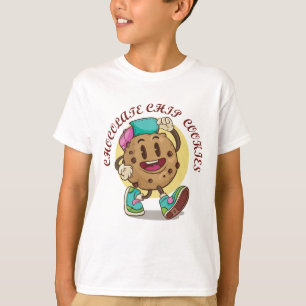 Süßer Schokoladenchipkekse-Charakter – Lustiger Ca T-Shirt