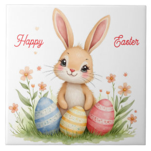 Süßer schöner Osterhase Beliebte Sammlung Fliese