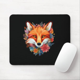 Süßer Schöner Wasserfarben-Fuchs-Blume Mousepad