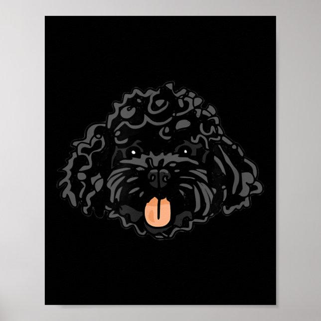 Süßer schwarzer Apoo Poster (Vorne)
