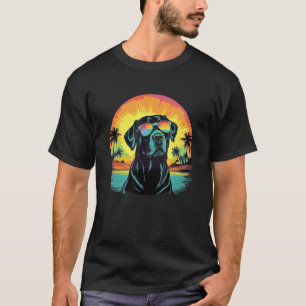 Süßer schwarzer Lab Schwarzer Labrador Retriever W T-Shirt
