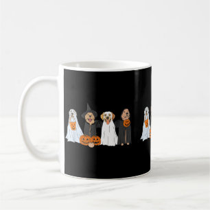 Süßer schwarzer Labrador-Hund Halloween-Geisterhun Kaffeetasse