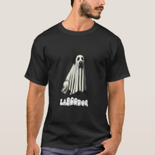 Süßer schwarzer Labrador Retriever Halloween-Geist T-Shirt