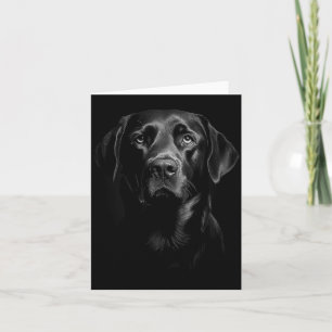 Süßer schwarzer Labrador Retriever Welpe Hund Gesi Karte