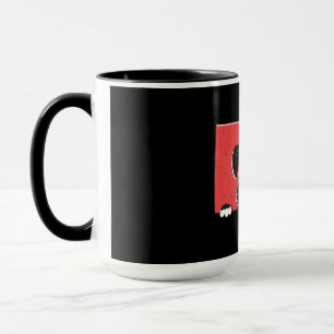 Süßer schwarzer Miniaturschnauzer-Welpe Tasse