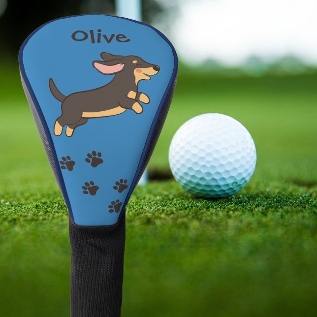 Süßer schwarzer Tannendachshund  Golf Headcover (Von Creator hochgeladen)