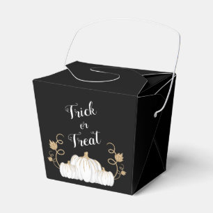 Süßer schwarzer Trick-or-Treat-Kürbis Halloween Geschenkschachtel
