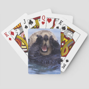 Süßer Seeotter Alaska, USA Spielkarten