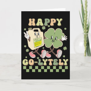 Süßer Shamrock Happy Go-lytely Lustiger Gi-Kranken Karte