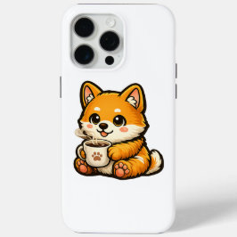 Süßer Shiba Inu mit Kaffee – Gemütliche Hundeillus Case-Mate iPhone Hülle