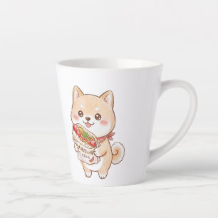 Süßer Shiba Inu mit Taiwan-Wurst-Wrap Kawaii N Milchtasse