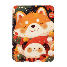 Süßer Shiba Inu umarmt Panda-Plüsch