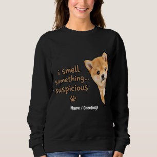 Süßer Shiba Inu Welpe Lustiger Geruch Zitat Kawaii Sweatshirt