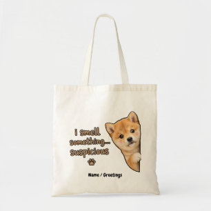 Süßer Shiba-Inu-Welpe Lustiger Geruch Zitat Kawaii Tragetasche