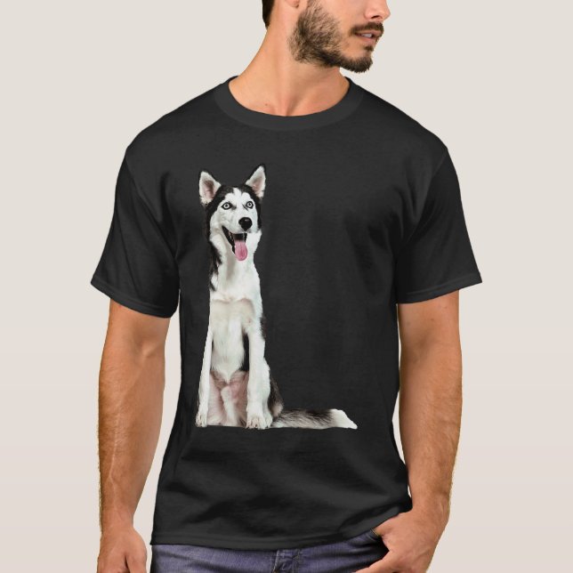 Süßer Sibirischer Husky T-Shirt (Vorderseite)