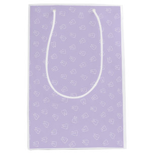 Süßer Smiley-Zahn - Lavendel Mittlere Geschenktüte