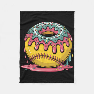 Süßer Softll-Tropfen-Donut-Dessert-Sportsspieler-F Fleecedecke