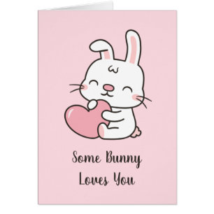 Süßer Some Bunny liebt dich, Valentinstag Pun