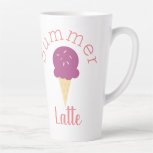 Süßer Sommer-Eiscreme-Kegel mit Streuseln Milchtasse