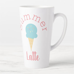 Süßer Sommer-Eiscreme-Kegel mit Streuseln Milchtasse