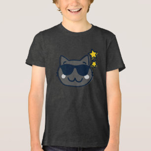 Süßer Sommer-Kawaii-Katz  Tri-Blend Shirt