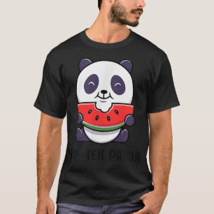 Süßer Sommer-Panda-Bär, der Wassermelone isst T-Shirt