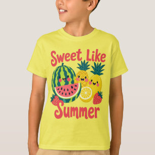 Süßer Sommer, Urlaubsleben, Lustiges Sommergelb T-Shirt