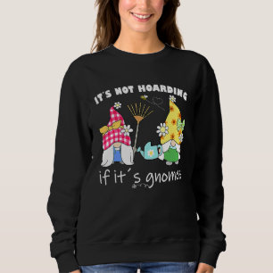Süßer Sonnenblumen-Gartenzwerg mit Bienen und Blum Sweatshirt