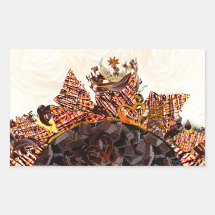 SÜßER SONNTAG! :) CBS SONNTAGMORGEN SONNEN RECHTECKIGER AUFKLEBER