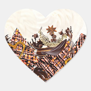 SÜßER SONNTAG! :) Herz-Aufkleber