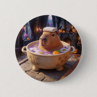 Süßer Spa-Bad-Kessel Capybara Knopf Pin Button