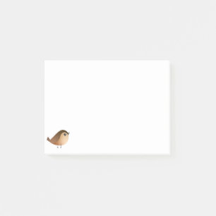 Süßer Spatzen-Vogel-Cartoon Post-it Klebezettel