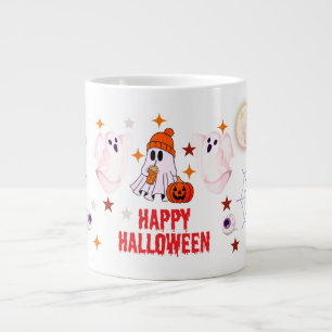 Süßer spooky Geist, Hexe, Fledermaus & blutiger Ha Jumbo-Tasse