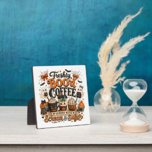 Süßer spooky Geist Kaffeeliebhaber Halloween Fotoplatte