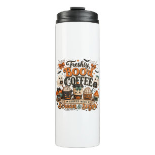 Süßer spooky Geist Kaffeeliebhaber Halloween Thermosbecher