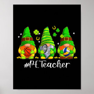 Süßer Sportlehrer Gnom St. Patric Poster