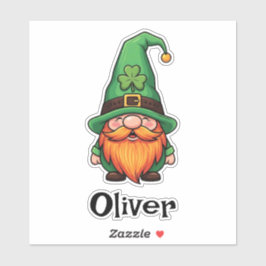 Süßer St. Patrick's Day Glücklicher Leprechaun Gno Aufkleber