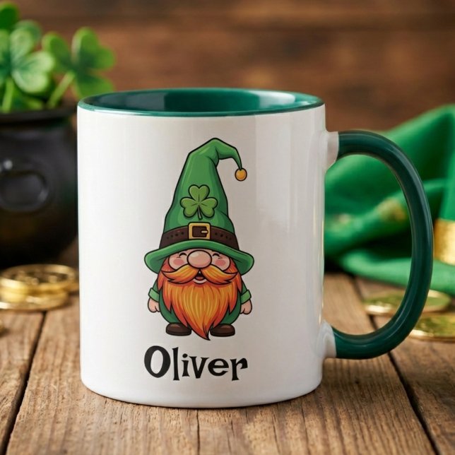 Süßer St. Patrick's Day Glückskobold Gnom  Tasse (Von Creator hochgeladen)