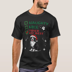 Süßer Stabyhoun-Hund Hund Weihnachten Unartig Nett T-Shirt
