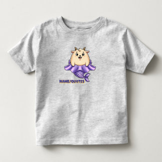 Süßer Steinbock-Cartoon – Whimsicaler Tierkreis Kleinkind T-shirt