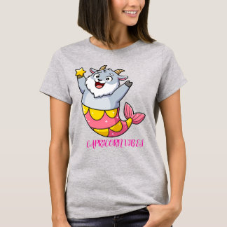 Süßer Steinbock-Ziegen-Meerjungfrau-Sternzeichen-C T-Shirt
