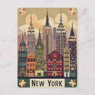 süßer Stil New York Postkarte