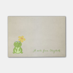 Süßer, stilvoller Frosch Post-it Klebezettel