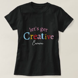 Süßer stilvoller moderner minimaler kreativer Name T-Shirt