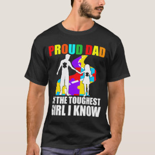 Süßer stolzer Vater des härtesten Mädchen-Puzzles T-Shirt