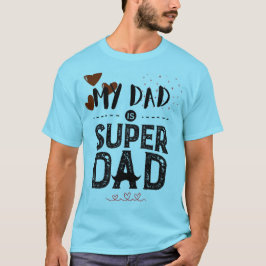Süßer Super-Vater-Schnurrbart-Held-Typografie-Vate T-Shirt