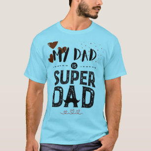 Süßer Super-Vater-Schnurrbart-Held-Typografie-Vate T-Shirt